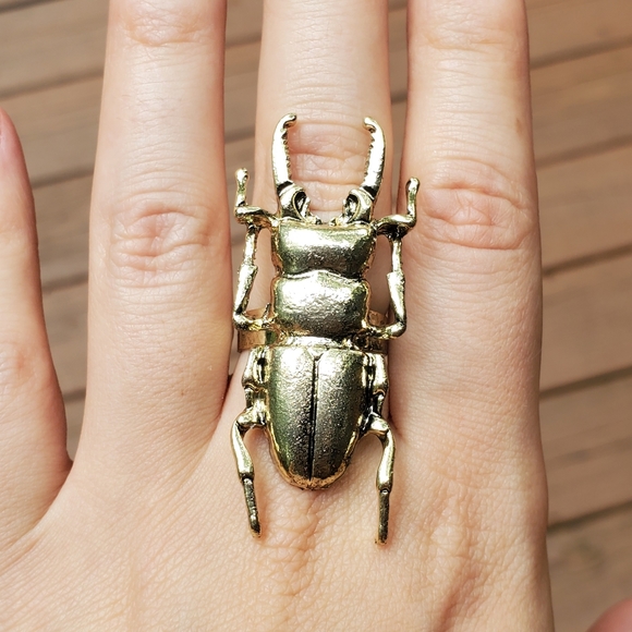 *HOST PICK NWOT *RARE* Bronze Egyptian Scarab Ring - Picture 6 of 10